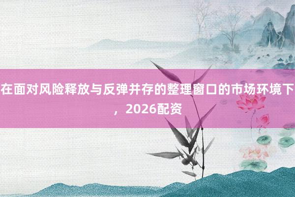 在面对风险释放与反弹并存的整理窗口的市场环境下，2026配资
