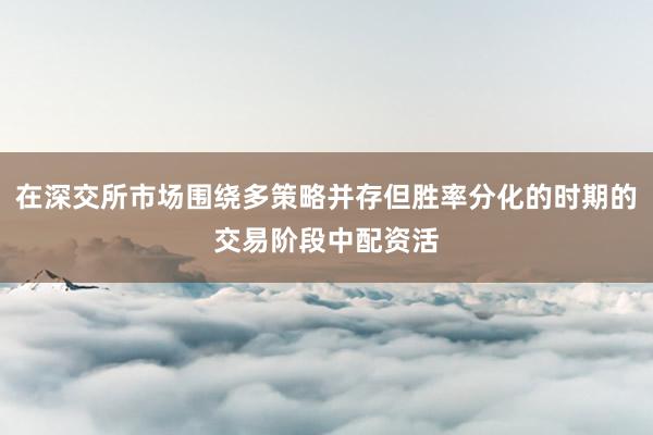 在深交所市场围绕多策略并存但胜率分化的时期的交易阶段中配资活