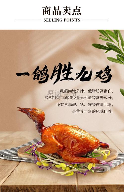 深圳特产 即食盐焗红烧乳鸽 熟食 休闲食品 烤乳鸽 195/只酱卤肉制品